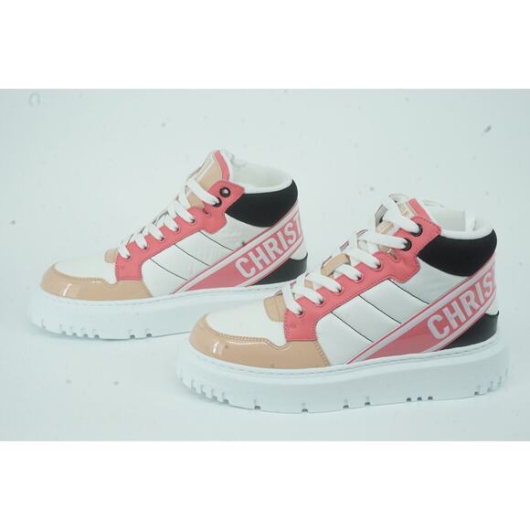 Christian Dior D Player Leather High Top Sneakers SZ 36 Trainer $2314 Basketball - Picture 3 of 12